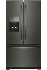 WHIRLPOOL WRF555SDHV 25 cu. ft. French Door Refrigerator in Fingerprint Resistant Black Stainless