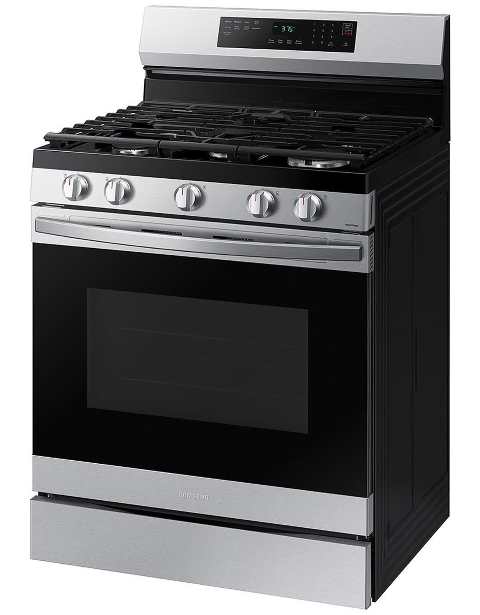 SAMSUNG NX60A6511SS 6 cu. ft. Smart Wi-Fi Enabled Convection Gas Range with No Preheat AirFry in Stainless Steel