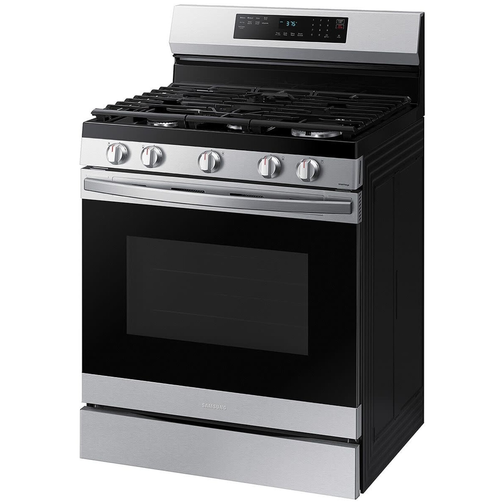 SAMSUNG NX60A6511SS 6 cu. ft. Smart Wi-Fi Enabled Convection Gas Range with No Preheat AirFry in Stainless Steel