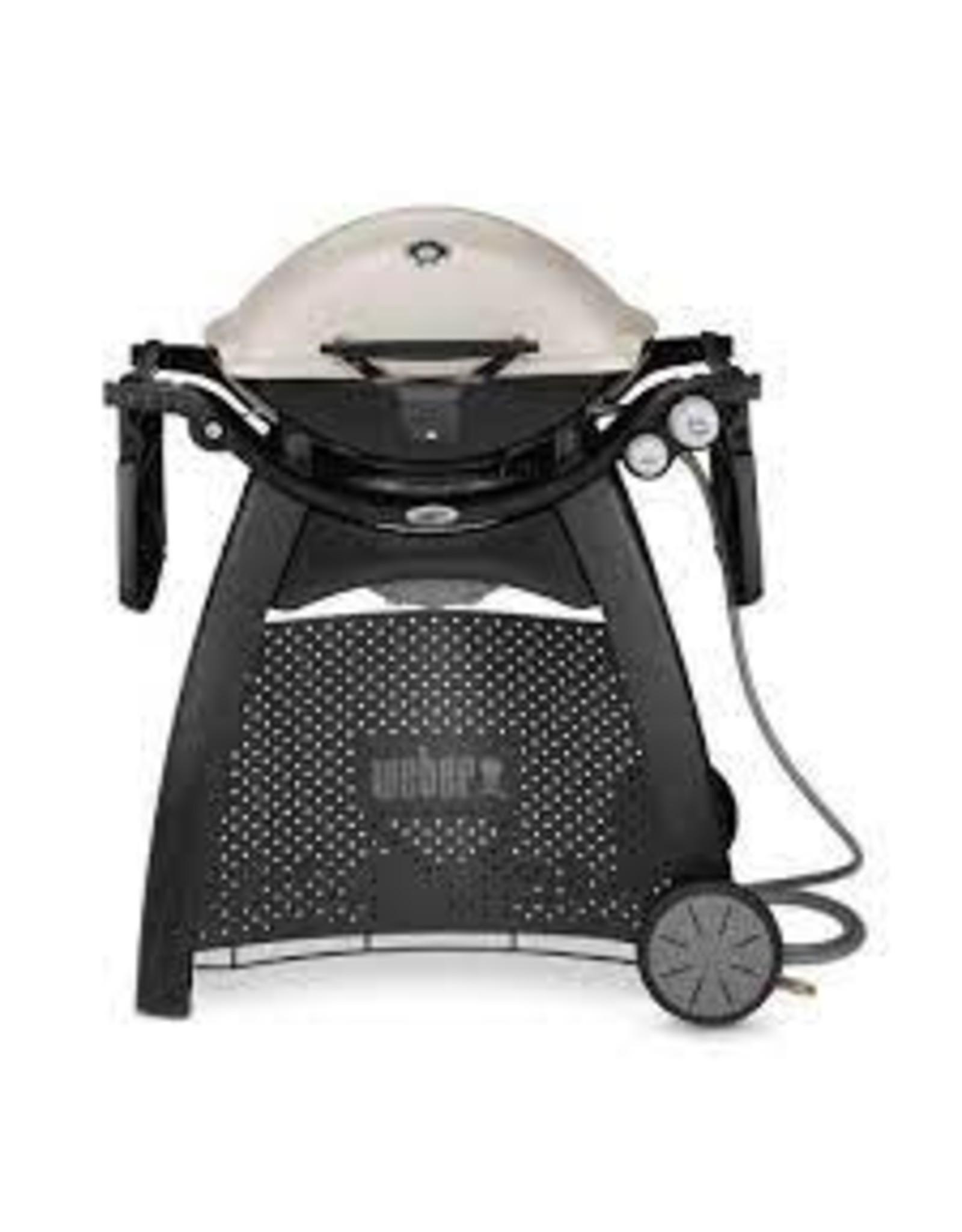 weber WEBER Q 3200 2-Burner Propane Gas Grill in Titanium with Built-In Thermomter