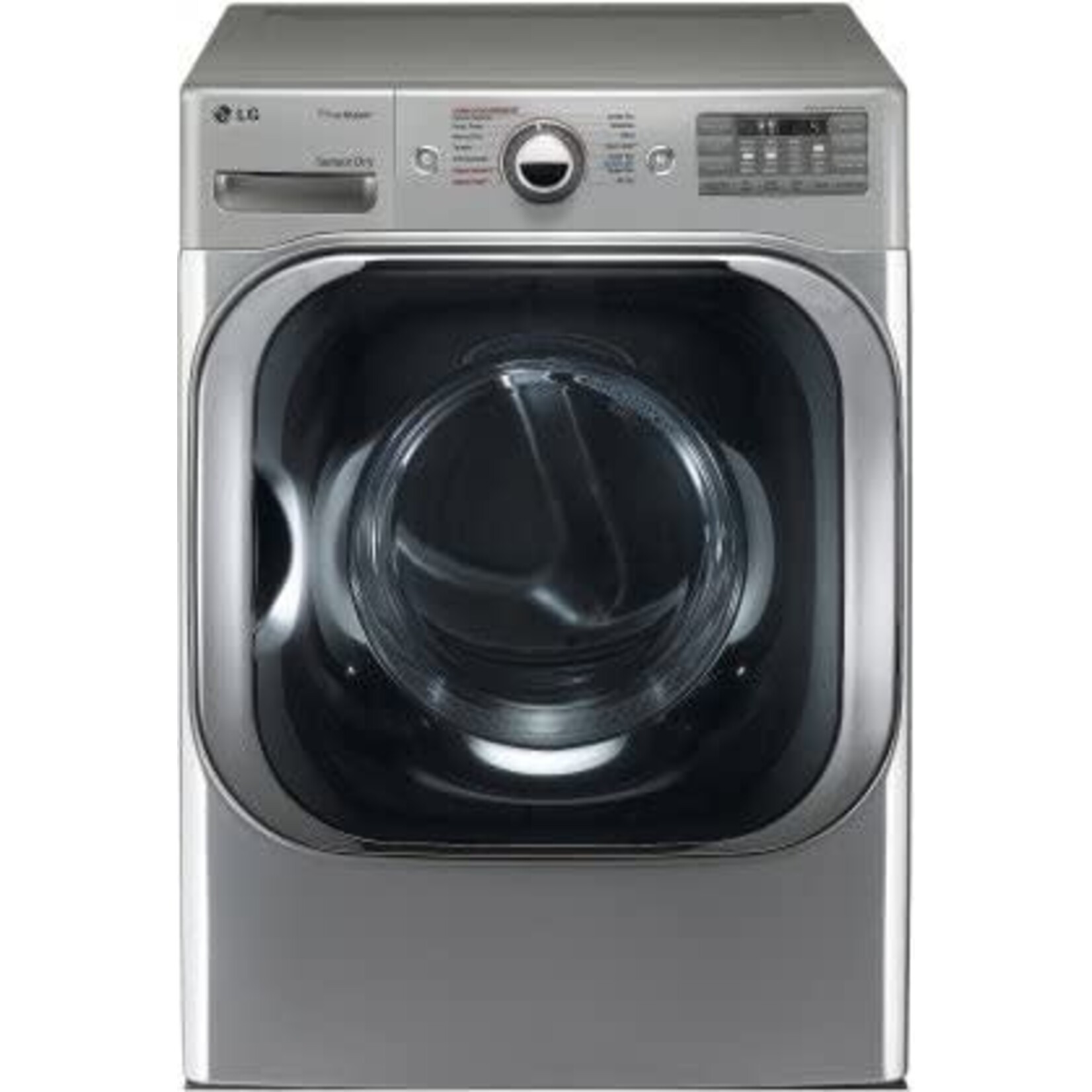 LG Electronics DLGX8101 9.0 cu ft Mega Capacity Stackable Front Load Gas Dryer w/ TrueSteam, SteamFresh & Pedestal Compatible in Graphite Steel