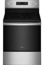WHIRLPOOL WFE550S0LZ 30 in. 5.3 cu.ft. Single Oven Electric Range with Air Fry in Stainless Steel Fingerprint Resistant