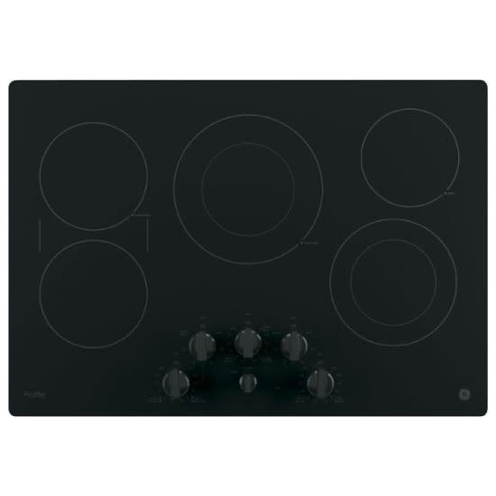 GE Profile #PP7030DJBB GE Profile™ 30" Built-In Knob Control Electric Cooktop