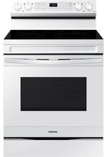 SAMSUNG NE63A6511SW 6.3 cu. ft. Smart Wi-Fi Enabled Convection Electric Range with No Preheat AirFry in White