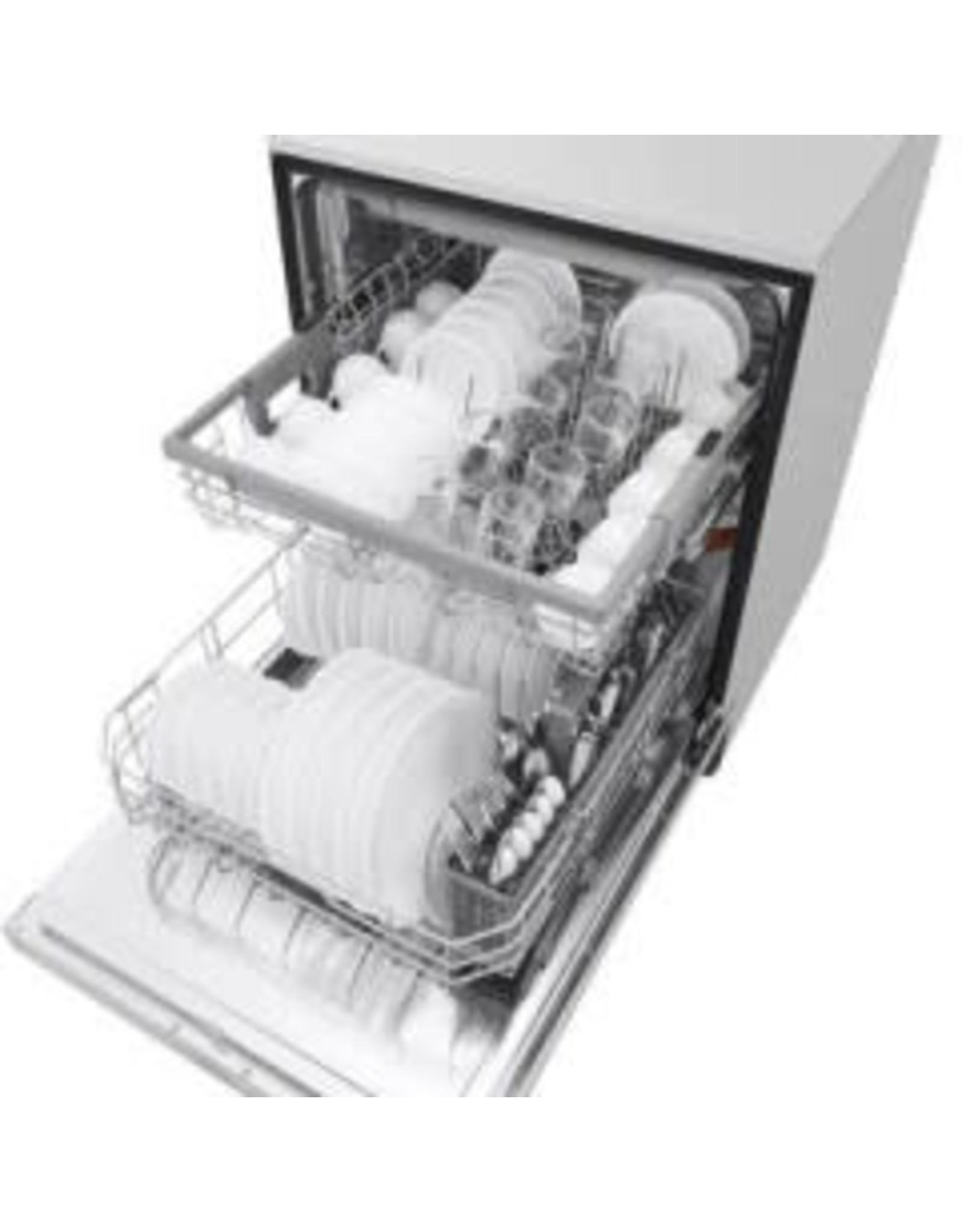 SAMSUNG LG Electronics 24 in. PrintProof Stainless Steel Front Control Dishwasher with QuadWash, 3rd Rack & Dynamic Dry, 48 dBA