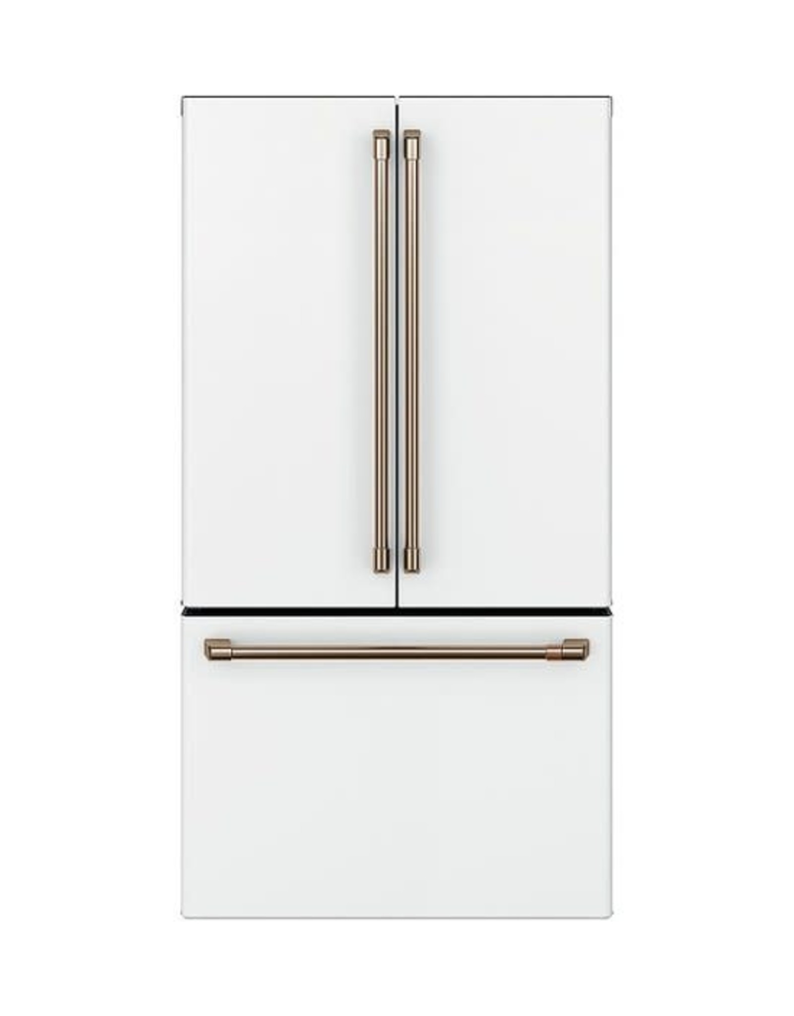 GE Cafe' CWE23SP4MW2 23.1 cu. ft. Smart French Door Refrigerator in Matte White, Counter Depth and ENERGY STAR