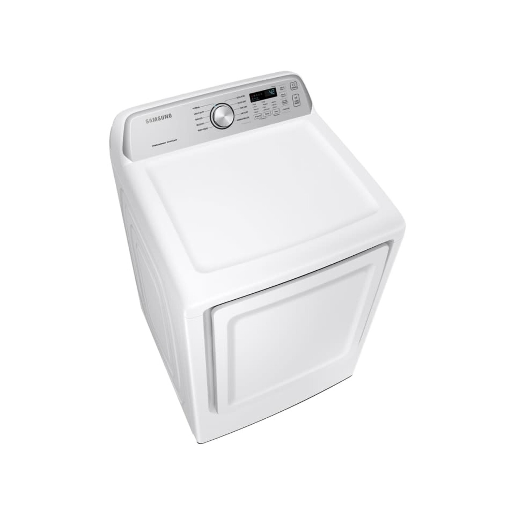 SAMSUNG #DVE45T3400W - Samsung 7.4 cu. ft. 240-Volt White Electric Dryer with Sensor Dry