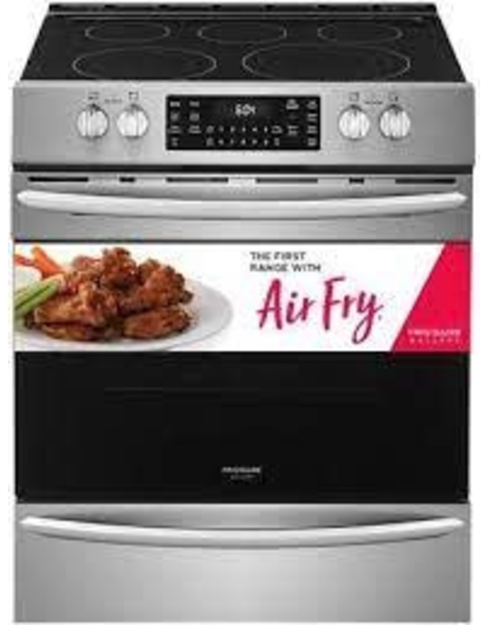 FRIGIDAIRE FGEH3047VF 30 in. 5.4 cu. ft. Front Control Electric Range with Air Fry in Stainless Steel