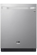 lg LSDT9908SS 24 in. Printproof Stainless Steel Top Control Built-In Dishwasher with Stainless Steel Tub, QuadWash, TrueSteam, 40 dBA