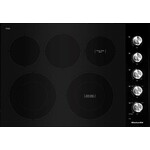 KitchenAid #KCES550HBL 30 in. Radiant Electric Cooktop in Black with 5-Elements and Knob Controls