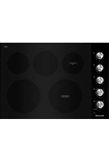 KCES550HBL 30 in. Radiant Electric Cooktop in Black with 5-Elements and Knob Controls