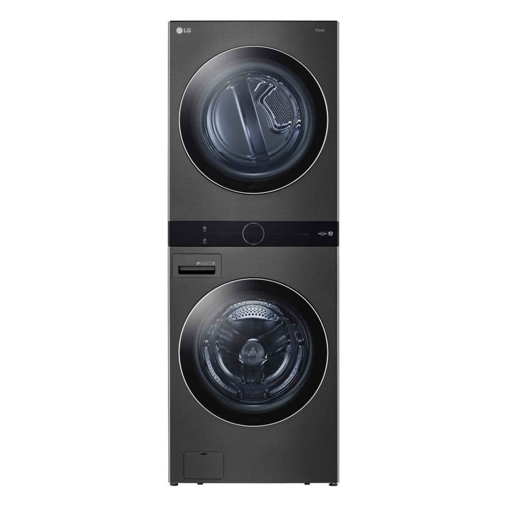 LG Electronics *WKEX200HBA 27 in. Black Steel WashTower Laundry Center with 4.5 cu. ft. Front Load Washer and 7.4 cu. ft. Electric Dryer