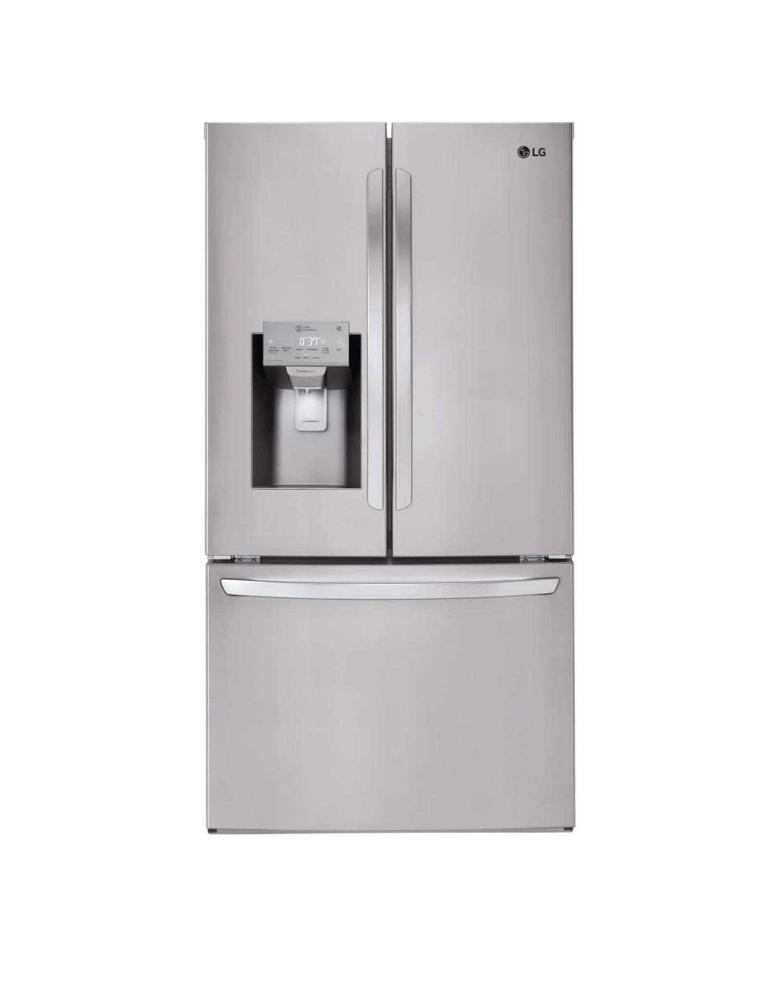 LG Electronics ( LFXS26973S 26.2 cu. ft. French Door Smart Refrigerator with Wi-Fi Enabled in Black Stainless Steel