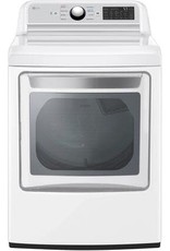 lg DLE7400WE 7.3 cu. ft. Ultra Large High Efficiency Electric Dryer with EasyLoad Door, White