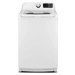 Midea MLV45N1BWW 27 Inch Top Load Washer with 4.5 Cu. Ft. Capacity, Two-Stage Dispenser, Soft Close Glass Lid, Water Plus, 10 Wash Cycles, Quick Wash, Delay Start, Extra Rinse, and Child Lock