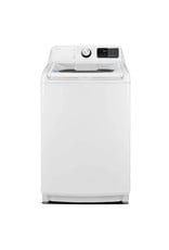 Midea MLV45N1BWW 27 Inch Top Load Washer with 4.5 Cu. Ft. Capacity, Two-Stage Dispenser, Soft Close Glass Lid, Water Plus, 10 Wash Cycles, Quick Wash, Delay Start, Extra Rinse, and Child Lock