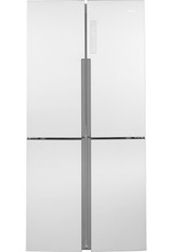 Haier QHE16HYPFS  16.4 cu. ft. Quad French Door Freezer Refrigerator in Fingerprint Resistant Stainless Steel