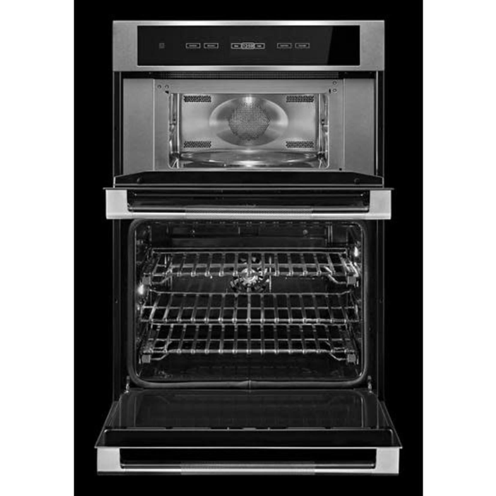 JennAir *JMW2430IL  JennAir - RISE 30" Single Electric Convection Wall Oven with Built-In Microwave - Stainless steel