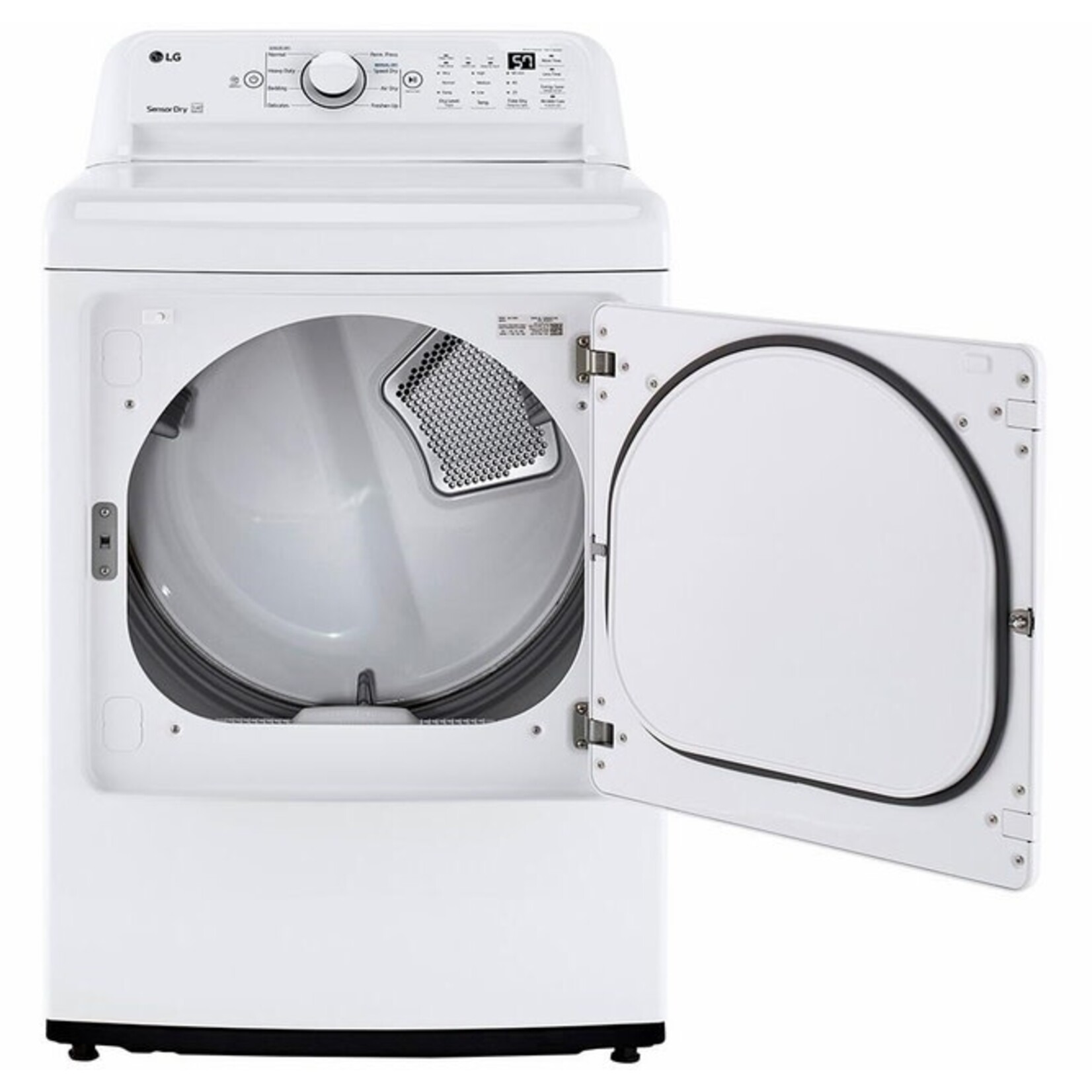 LG #DLE7000W - LG 7.3 Cu. Ft. Vented Electric Dryer in White with Sensor Dry