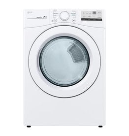 LG Electronics DLE3400W 7.4 cu. ft. Smart White Electric Vented Dryer with Sensor Dry