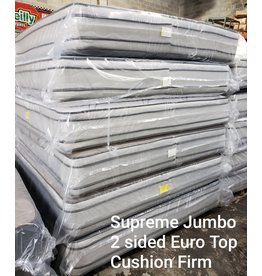 Jumbo King size jumbo 2 sided euro pillowtop mattress