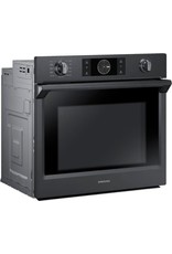 SAMSUNG NV51K7770SG  Samsung  Steam Cook with Flex Duo 30-in Self-Cleaning Convection European Element Single Electric Wall Oven (Fingerprint Resistant Black Stainless Steel)