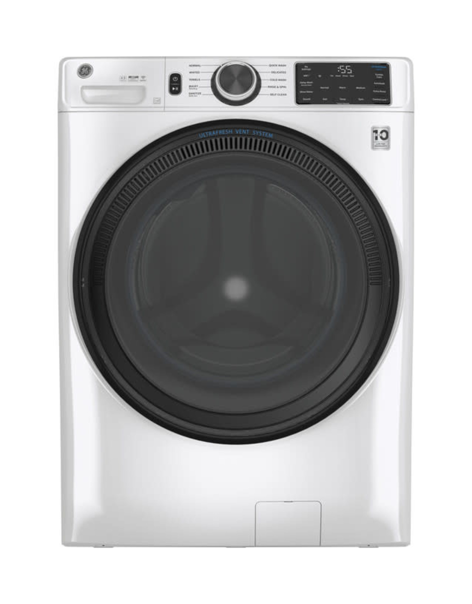 4.8 cu. ft. Smart White Front Load Washer with OdorBlock UltraFresh Vent System with Sanitize and Allergen