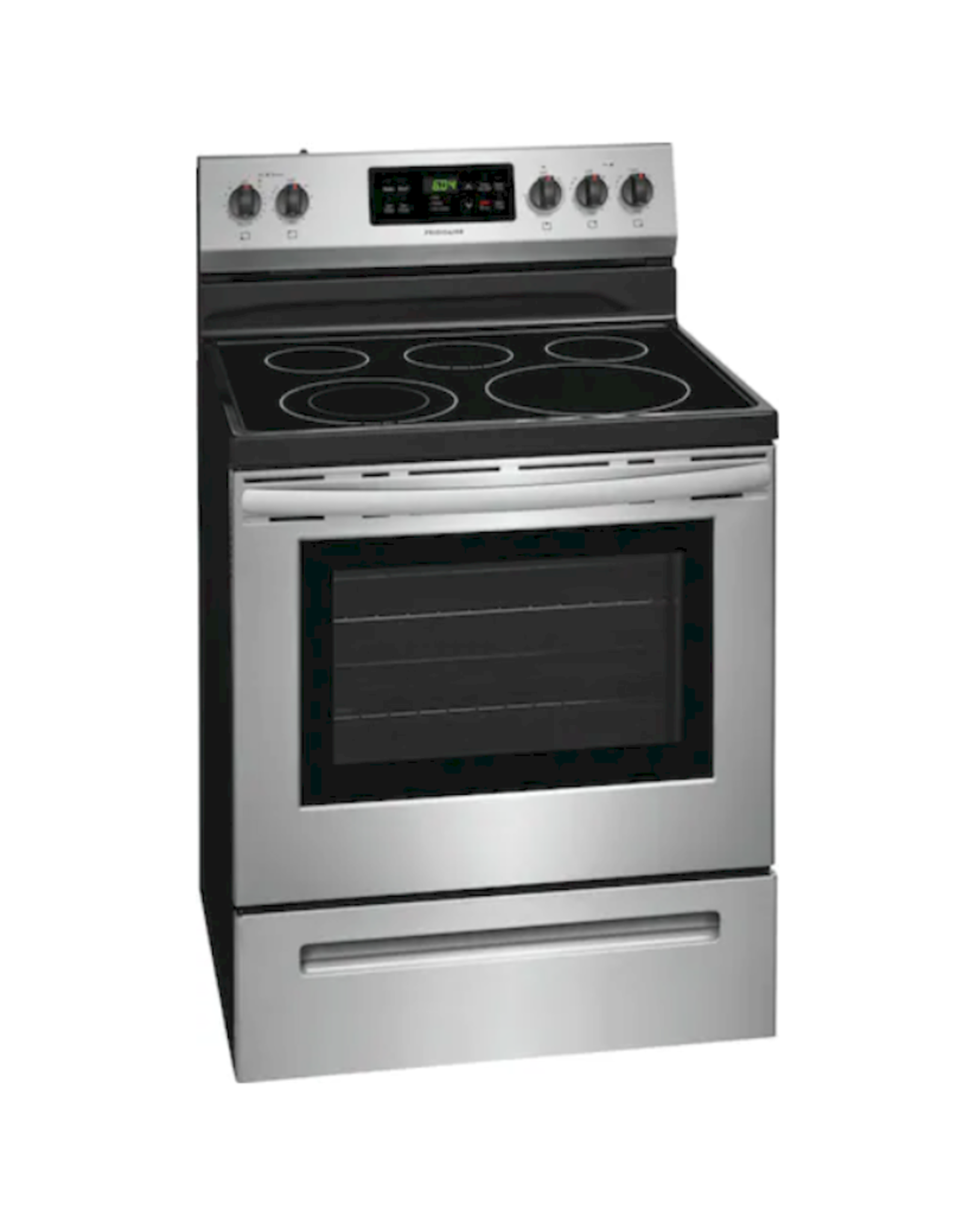 FRIGIDAIRE LFEF3054TF Frigidaire 30-in Smooth Surface 5 Elements 5.4-cu ft Steam Cleaning Freestanding Electric Range (Fingerprint Resistant Stainless Steel)