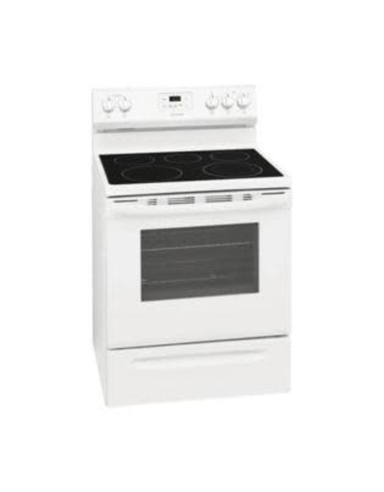 FRIGIDAIRE FCRE3052AW Frigidaire  30-in Smooth Surface 5 Elements 5.3-cu ft Freestanding Electric Range (White)