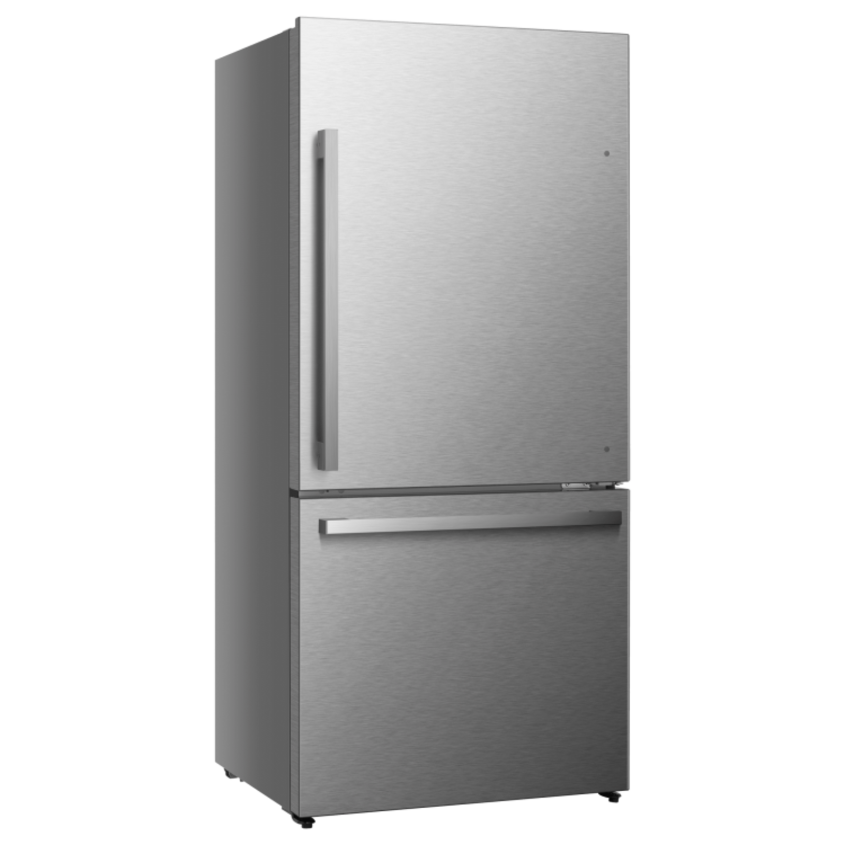 Hisense HRB171N6ASE  Hisense HRB171N6ASE 17.2-cu ft Counter-Depth Bottom-Freezer Refrigerator in Stainless Steel