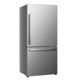 HISENSE HRB171N6ASE  Hisense HRB171N6ASE 17.2-cu ft Counter-Depth Bottom-Freezer Refrigerator in Stainless Steel