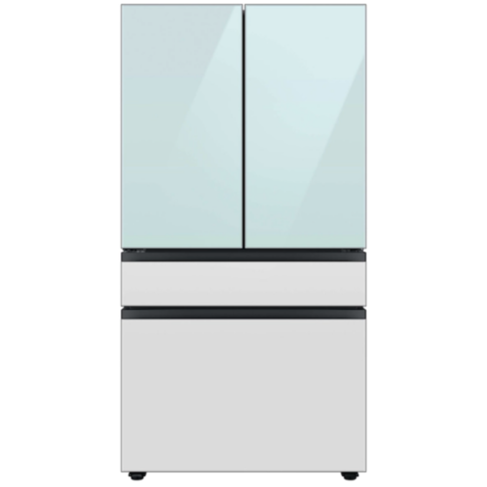 SAMSUNG RF29BB8600QL Bespoke 29 cu. ft. 4-Door French Door Smart Refrigerator with Beverage Center in Stainless Steel, Standard Depth