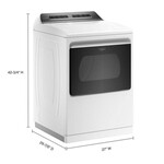 Whirlpool #*WED8127LW Whirlpool 7.4 cu. ft. White Electric Dryer with Steam and Advanced Moisture Sensing Technology, ENERGY STAR