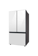 RF30BB6200AP BESPOKE 3-Door French Door Smart Refrigerator with ‍Morning Blue Glass Top Panels, White Glass Bottom Panels, Autofill Water Pitcher Dispenser,‍ Standard Depth