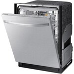 SAMSUNG DW80B7071US 24 in. Fingerprint Resistant Stainless Steel Top Control Smart Tall Tub Dishwasher with AutoRelease, 3rd Rack, 42dBA