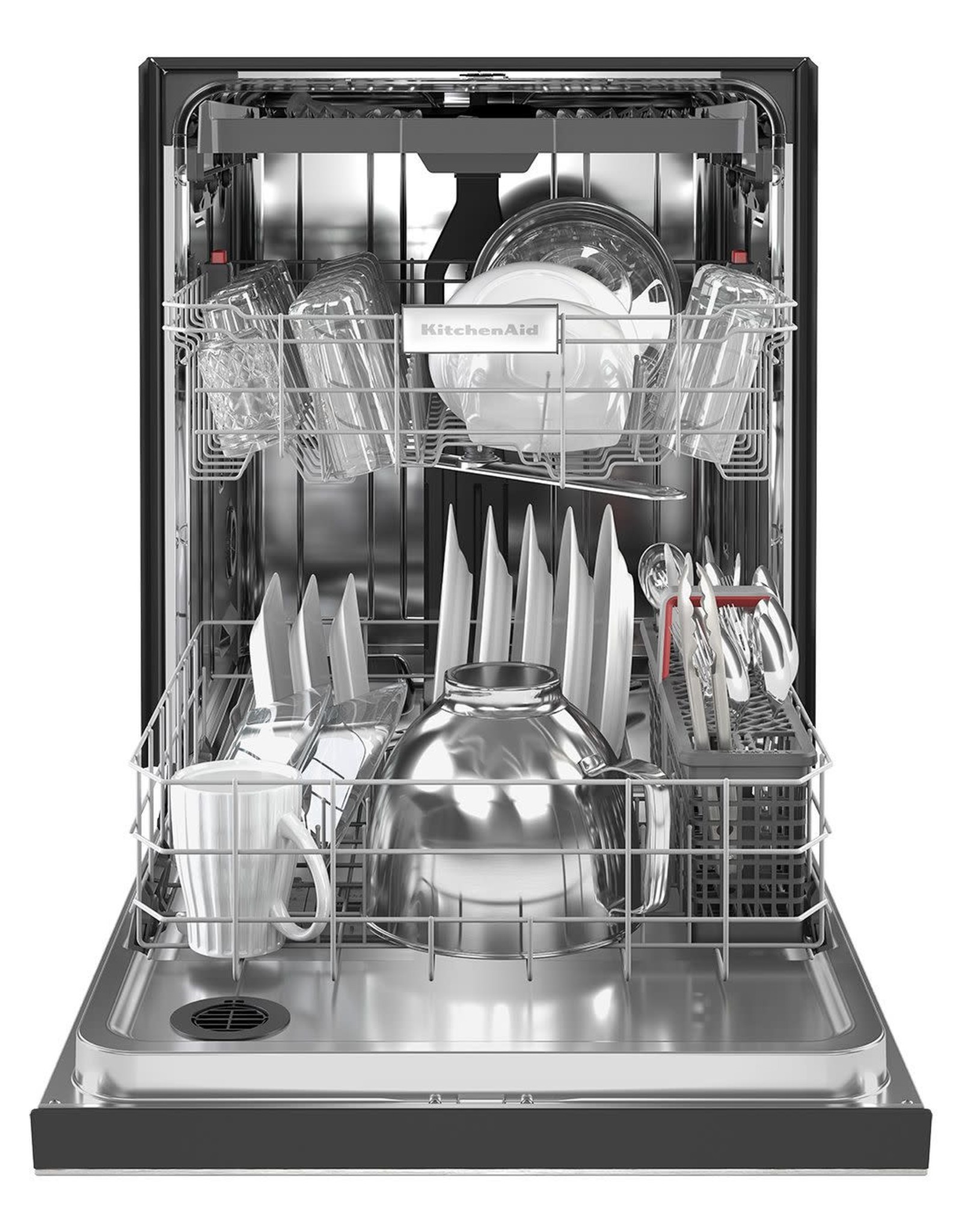 KDFE204KPS  24 in. PrintShield Stainless Steel Front Control Tall Tub Dishwasher with Stainless Steel Tub, 39 DBA