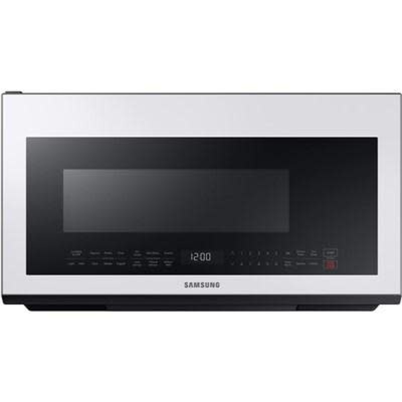 SAMSUNG *ME21B706B12 Bespoke 30 in. 2.1 cu. ft. Over the Range Microwave in White Glass with Sensor Cooking