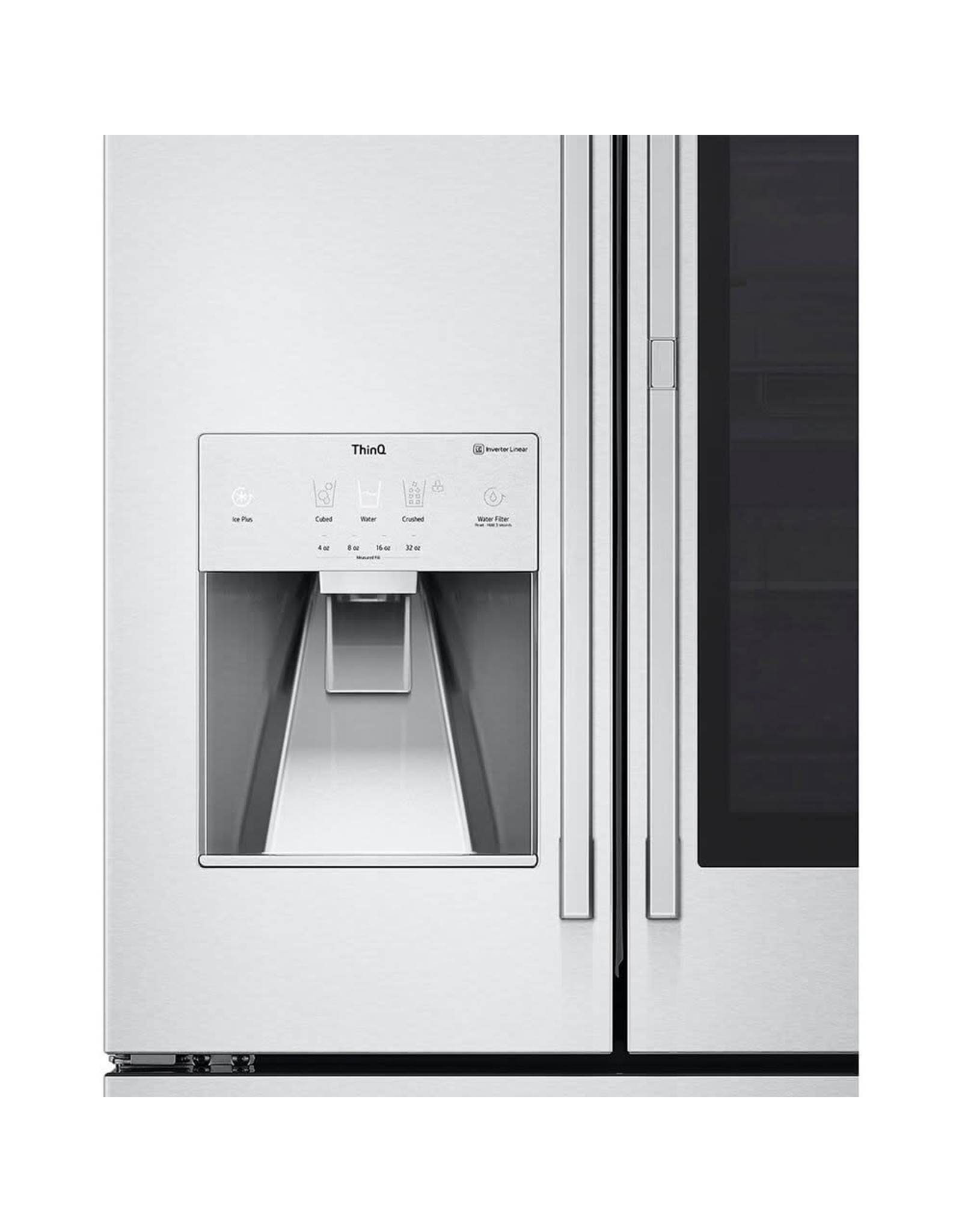 SRFVC2416S LG STUDIO 24 cu. ft. Smart InstaView® Door-in-Door® Large Capacity Counter-Depth Refrigerator with Craft Ice™ Maker