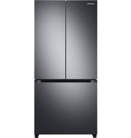 SAMSUNG RF18A5101SG 17.5 cu. ft. 3-Door French Door Smart Refrigerator in Black Stainless Steel, Counter Depth