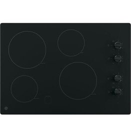 GE JP3030SJSS 30 in. Radiant Electric Cooktop in Stainless Steel with 4 Elements including 2 Power Boil Elements