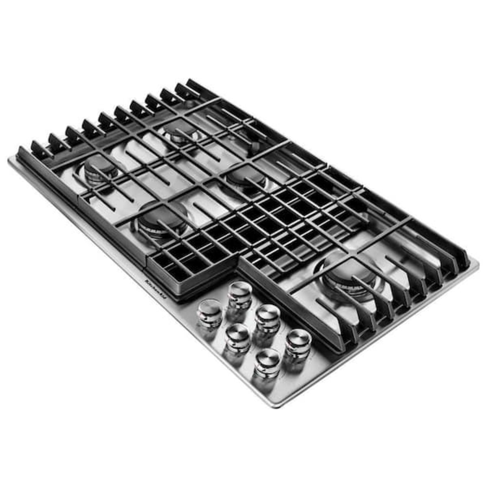 KitchenAid #KCGD506GSS 36 in. Gas Downdraft Cooktop in Stainless Steel with 5 Burners