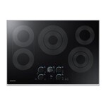 #nz30k7570rs 30 in. Radiant Electric Cooktop in Stainless Steel with 5 Elements, Rapid Boil and Wi-Fi