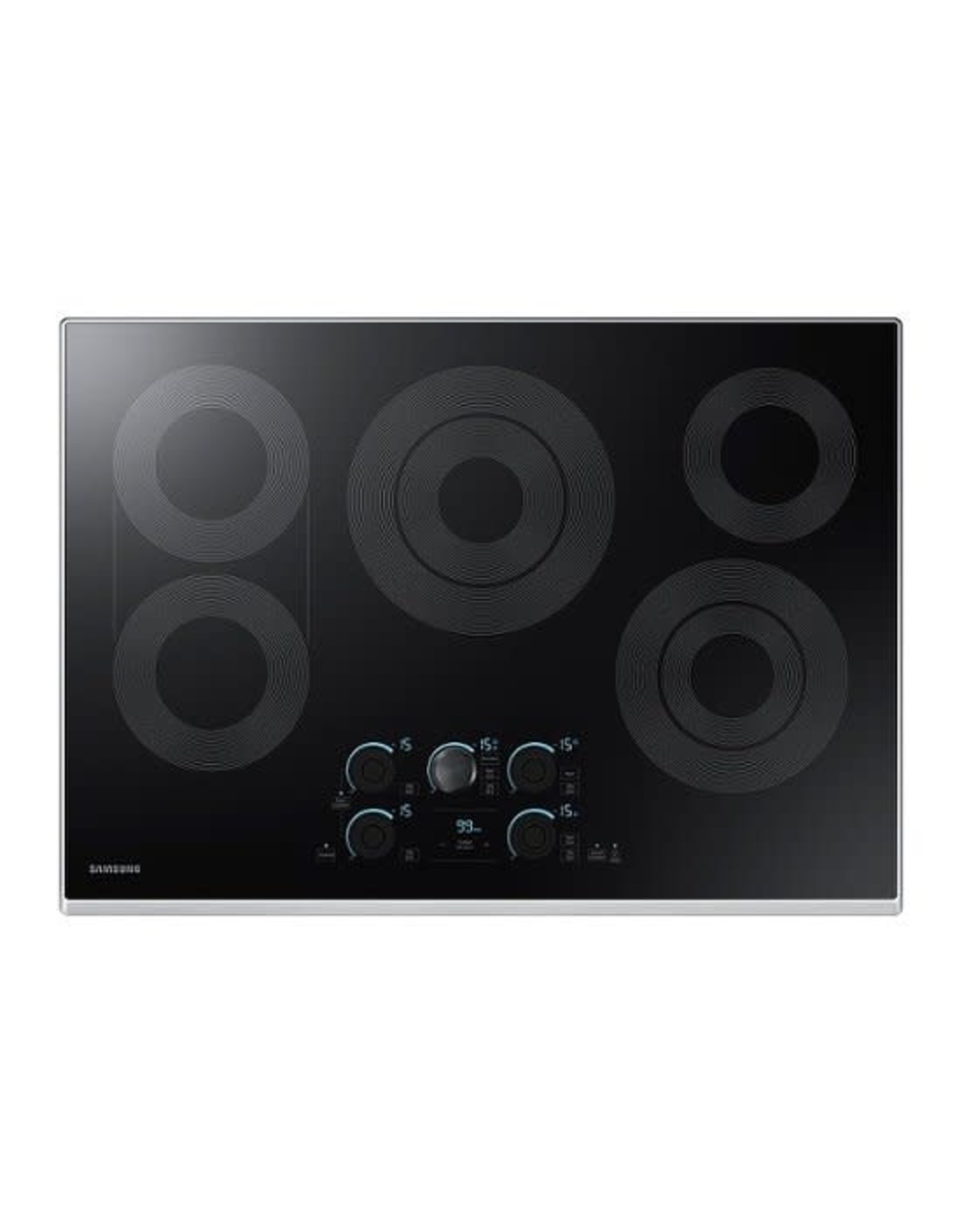nz30k7570rs 30 in. Radiant Electric Cooktop in Stainless Steel with 5 Elements, Rapid Boil and Wi-Fi
