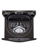 LG Electronics Black 27 in. 1.0 cu. ft. SideKick Pedestal Washer with TWINWash System Compatibility in Black Steel