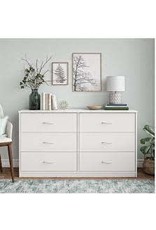 Mainstays Classic 6 Drawer Dresser, White