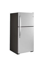 GE GE 19.2 cu. ft. Top Freezer Refrigerator in Stainless Steel, ENERGY STAR