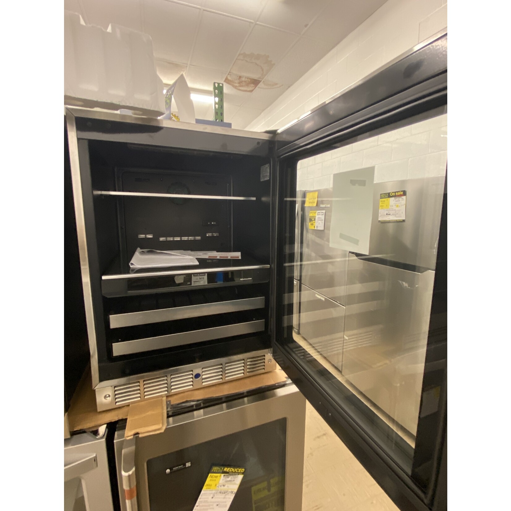 KitchenAid KUBR304ESS KitchenAid Licensed Free Standing Refrigerator - 6 CU FT, 14 BOTTLES, DUAL ZONE, PROXIMIT