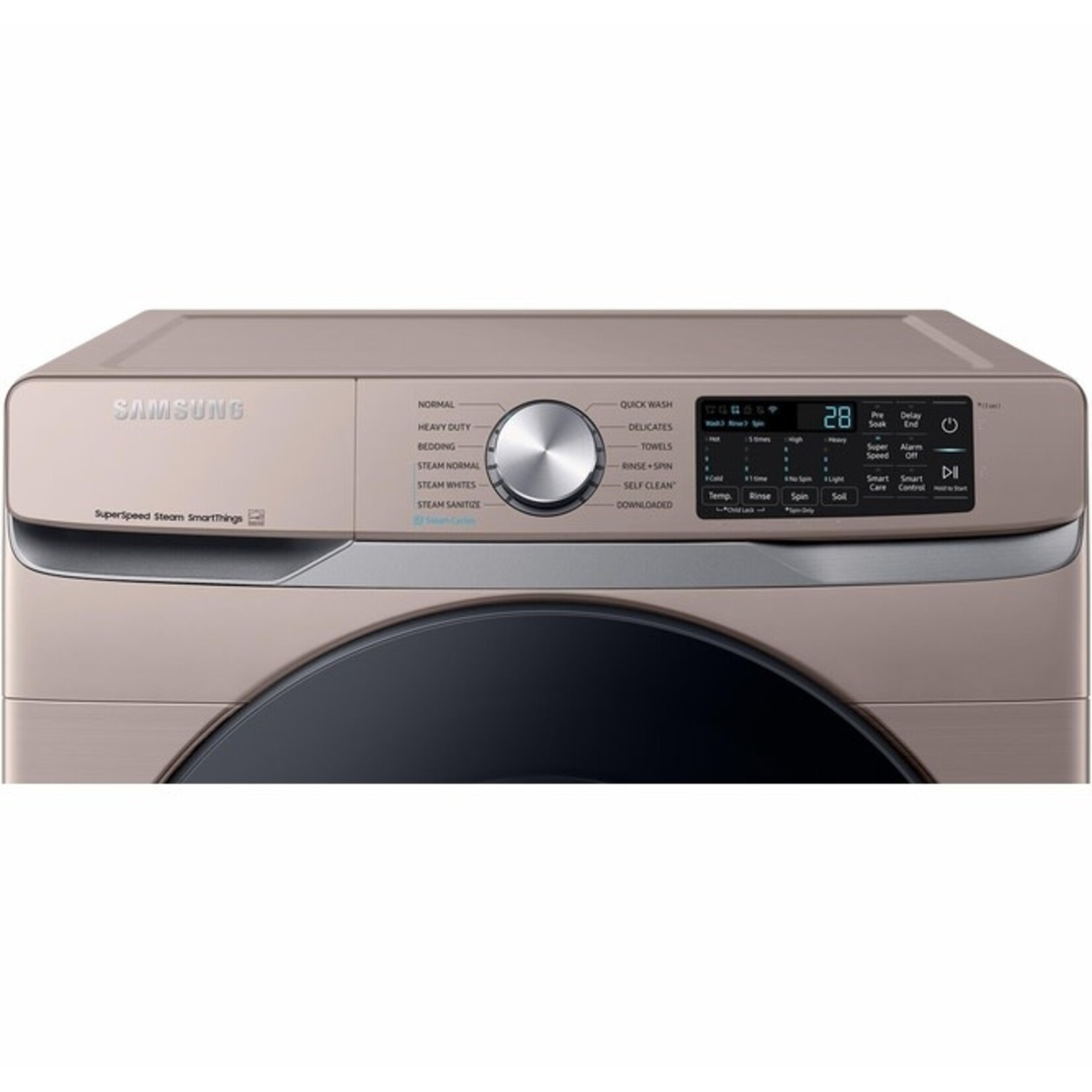 SAMSUNG #WF45B6300AC - Samsung  4.5-cu ft High Efficiency Stackable Steam Cycle Front-Load Washer (Champagne) ENERGY STAR
