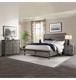 Imagio Home Furniture Silverwood 1-piece Cal-QUEEN Bed