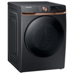 SAMSUNG #*WF50BG8300AV  5 cu. ft. Extra Large Capacity Smart Front Load Washer in Brushed Black with Super Speed Wash and Steam
